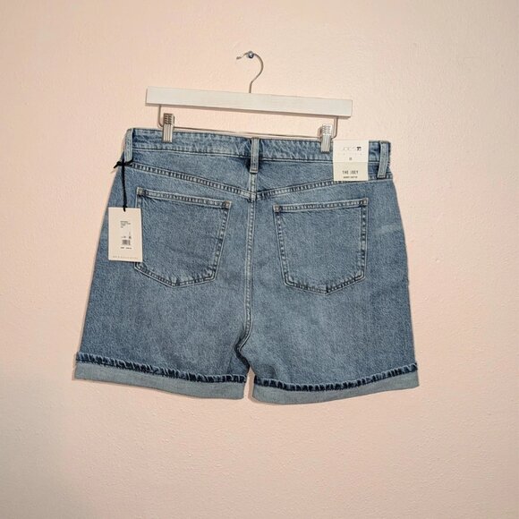 Joe's Jeans The Joey Denim Cuffed Shorts Medium Wash Women's Size 33 (16) - Picture 3 of 11